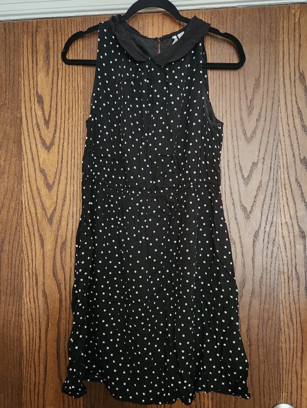 Elle Polka Dot Black And White Dress Size Medium